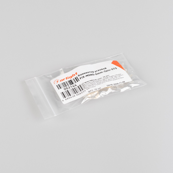 Arlight Коннектор угловой FIX-MONO-5mm-2pin-STS (Прозрачный)