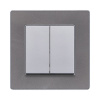 Рамка 1-постовая, серый Kollinger Eleganz Acryl EA1GY