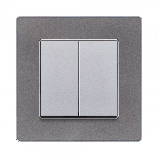 Рамка 1-постовая, серый Kollinger Eleganz Acryl EA1GY