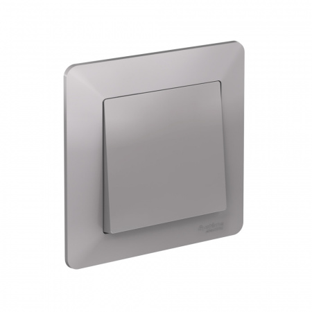 Systeme Electric AtlasDesign Air Алюминий/дымчатый черный Рамка 1-ая