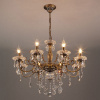 Люстра с хрусталем 3281/8 античная бронза Eurosvet Elisha