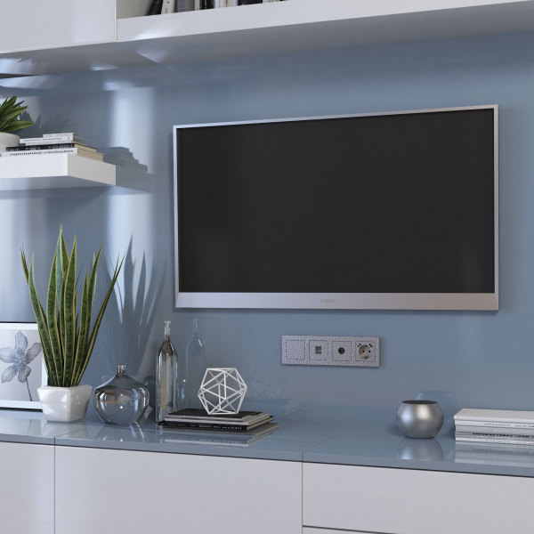 Накладка для RJ-11 (Hammaer серебряный) W1292006