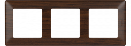 Legrand Valena LIFE Темное дерево Рамка 3-ая
