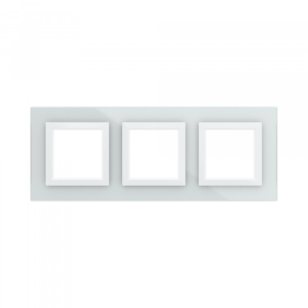 DKC Avanti Белый Стекло Рамка 6 модулей