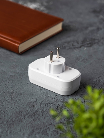 EKF PROxima Разветвитель 2 гн. б/з плоский 6А 250B