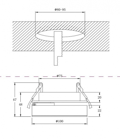 Встраиваемый светильник DL2003-L12W Maytoni Magic