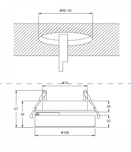 Встраиваемый светильник DL2003-L12W Maytoni Magic