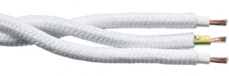 BIRONI Белый глянец Витой провод 3*2,5 50м