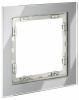 Рамка стеклянная VOLTUM S70 на 1 пост, (сталь, стекло)
