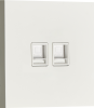 Donel Компьютерная розетка RJ45 + RJ45 (двойная) cat.6/ClassE-8/8, белый, серия N96, DT166WH