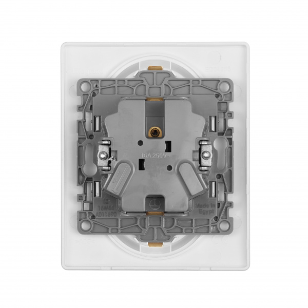 Legrand Etika Белый Двойная розетка с/з, винтовые клеммы