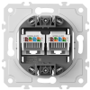 Donel Механизм розетки RJ45 + RJ45 (двойная) cat.6/ClassE-8/8, серия DB, DB16600