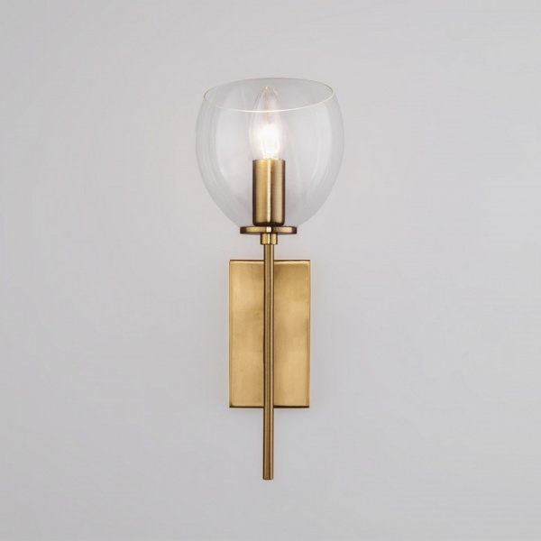 Бра со стеклянным плафоном 60130/1 латунь Eurosvet Arrista