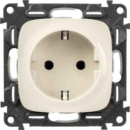 Legrand Valena ALLURE DIY Сл.кость Розетка 1-ая с/з, винт.зажим