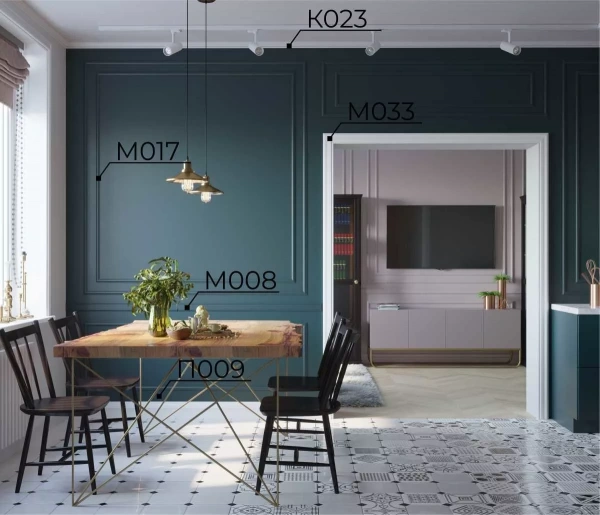 Карниз KX023, 40х25, 2000мм, Экополимер/27 Карниз KX023, 40х25, 2000мм, Экополимер/27