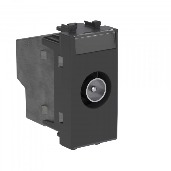 DKC Avanti Розетка оконечная 3 выхода tv 4-2400МГц для настенного кабель-канала черный