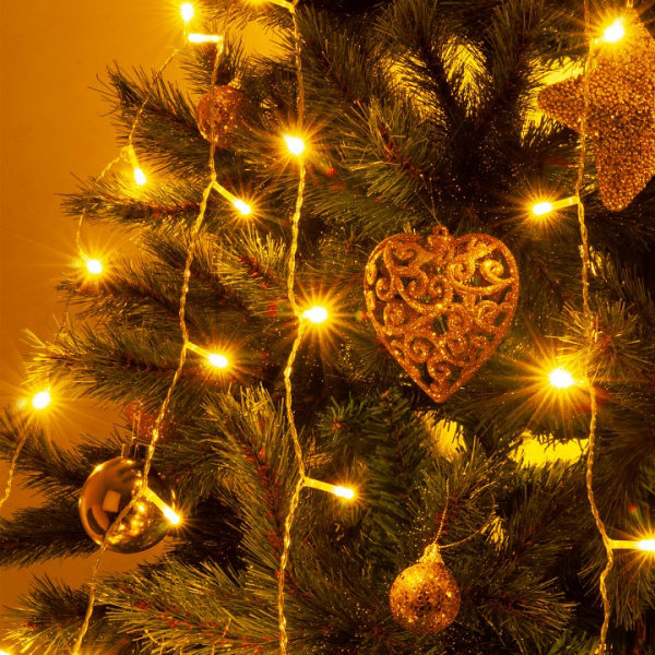 Гирлянда 'Занавес' теплый белый 2*3м IP20 200-002 теплый белый Eurosvet 200-002