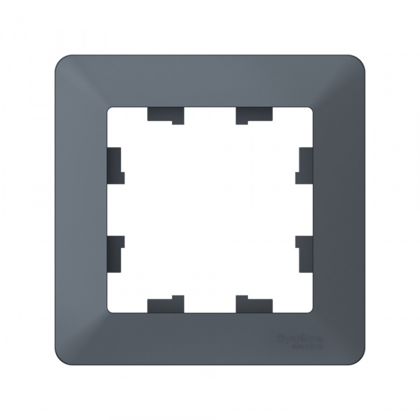 Systeme Electric AtlasDesign Air Грифель/дымчатый черный Рамка 1-ая