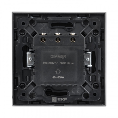 EKF PROxima Стокгольм Черный Светорегулятор, 600W, 220В
