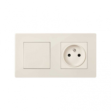 Simon 24 Слоновая кость Рамка 2-ая