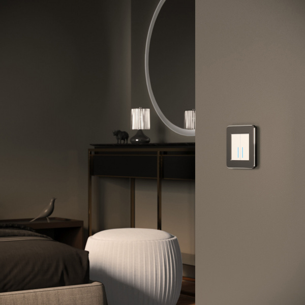 Рамка из металла на 1 пост Platinum черный алюминий W0012608