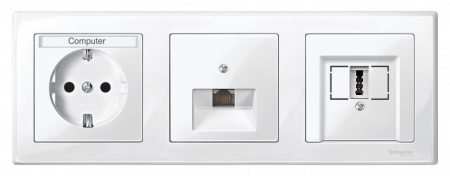 SE Merten SM M-Smart Бел глянец Рамка 3-ая