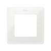 Simon S82 Detail Рамка на 1 пост матового белого цвета с основанием белого цвета