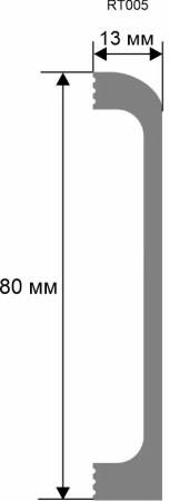 Плинтус. 2000×80×13 мм RT005