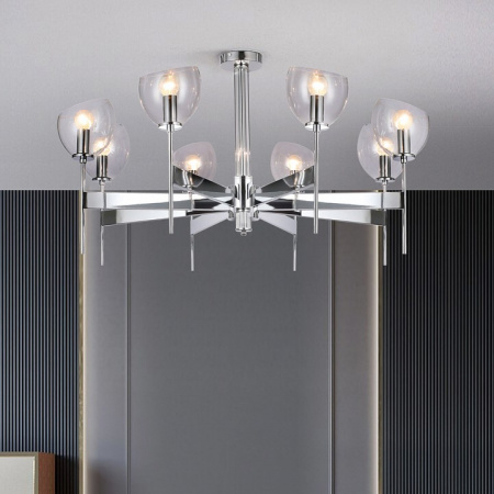 Умный потолочный светильник 60130/8 хром Smart Eurosvet Arrista