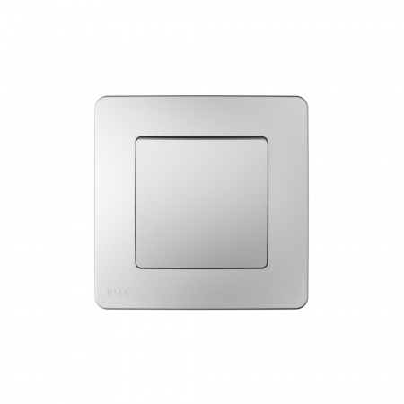 Systeme Electric Blanca внутр Алюминий Переключатель 1-клавишный IP44, 10A, 250В