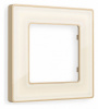 Рамка ALFA Arctic (Бежевый Стекло органическое/Шампань) 1-ая AF580341