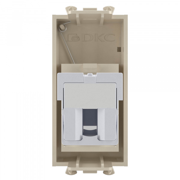 DKC Avanti Ванильная дымка телефонная розетка RJ-12 1 модуль