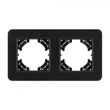 Arlight Рамка стеклянная FRM-OMALI-SFGS-2-BK (-)