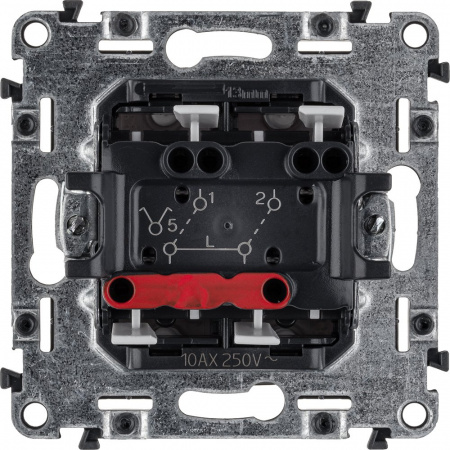 Legrand Valena ALLURE DIY Бел Выключатель 2-х клавишный 10А 250В