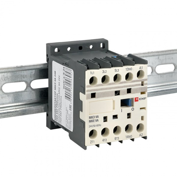 EKF PROxima Миниконтактор МКЭ 9А 24В 1NO