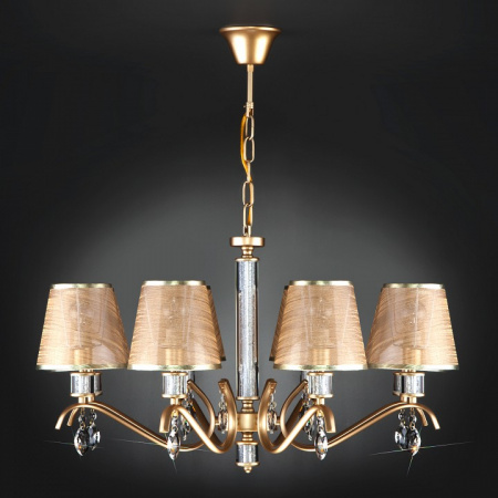Подвесная люстра 60103/8 перламутровое золото Eurosvet Alcamo