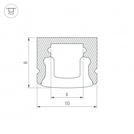 Профиль Arlight ARH-MINI5-2000 ANOD 018827