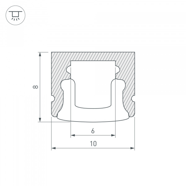 Профиль Arlight ARH-MINI5-2000 ANOD 018827