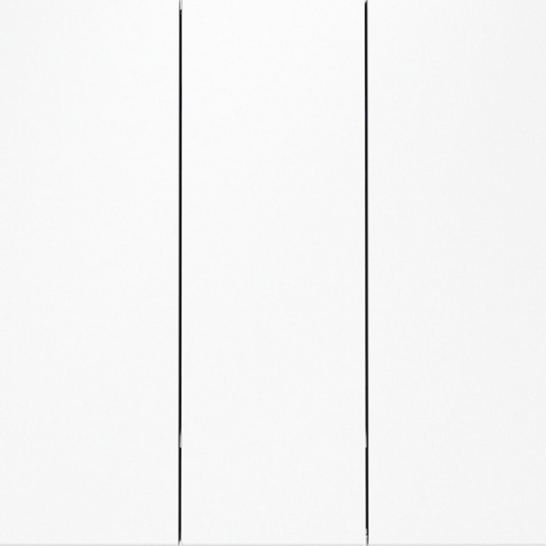 Выключатель встраиваемый VOLTUM S70 трехклавишный 10А, (белый матовый)