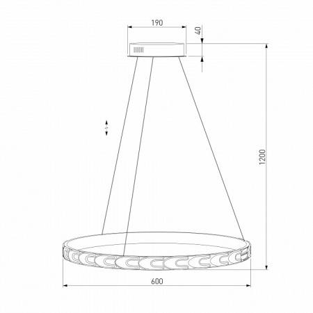 Подвесной светильник с ПДУ 90164/1 сатин-никель Eurosvet Chain