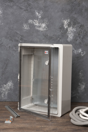 EKF PROxima Щит пластиковый с монтажной платой прозр. дверь 500х350х190 мм IP65