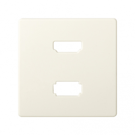 Simon 82 Накладка для розетки HDMI + USB 2.0 для передачи данных цвета слоновая кость