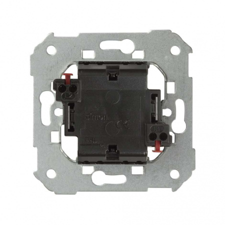 Simon 75 Мех Двухклавишный кнопочный выключатель на размыкание, 10А 250В, S82,82N,88