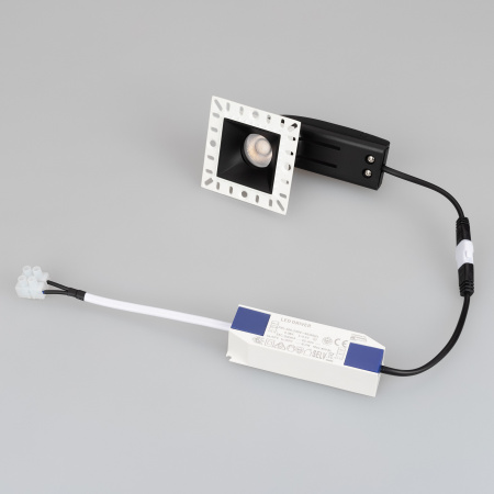 Arlight Светильник MS-RIALTO-TRIMLESS-S40x40-9W Warm3000 (BK, 36deg, 230V) (IP20 Металл, 5 лет)