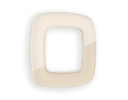 Рамка OMEGA Radian (Бежевый Стекло органическое) 1-ая OF320301