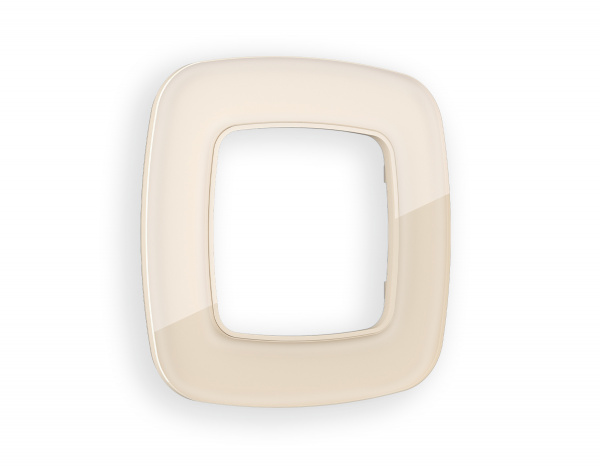 Рамка OMEGA Radian (Бежевый Стекло органическое) 1-ая OF320301