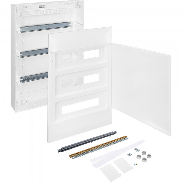 Legrand Practibox S Пластиковый щиток Навесной 3X18 Белая дверь