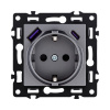 Розетка штепсельная SCHUKO 16A/250 В с USB A+C 20W, серый Kollinger Asthetik AS-016GY