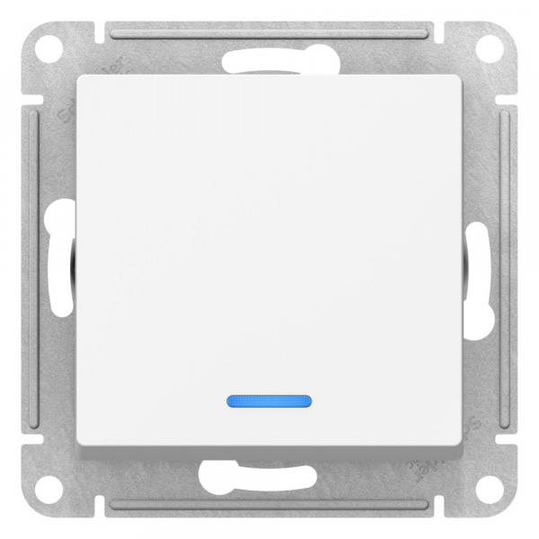Systeme Electric AtlasDesign Лотос Переключатель 1-клавишный с подсветкой, сх.6а, 10АХ, механизм