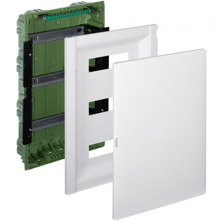 Legrand Practibox3 Щиток распределительный в нишу на 3x12 модулей с клеммником РЕ, белая дверь